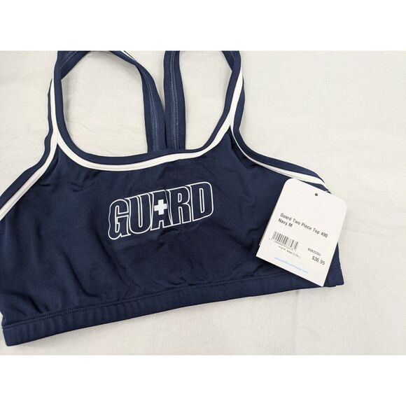 Dolfin Lifeguard Bikini Swimsuit Top Women's Medium Navy Blue *NEW w/ Tags* - Picture 3 of 11